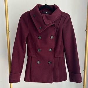H&M Beautiful Maroon Coat